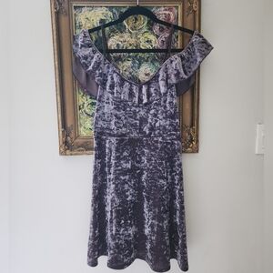 American Eagle velvet mini dress